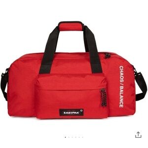 NWT Undercover X Eastpak Edition Recycled Canvas Duffle Bag In Red